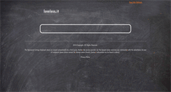 Desktop Screenshot of loveless.it